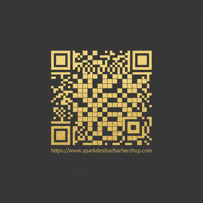 QR Code for Spark Desi Barbershop website