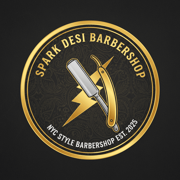 Spark Desi Barbershop Logo